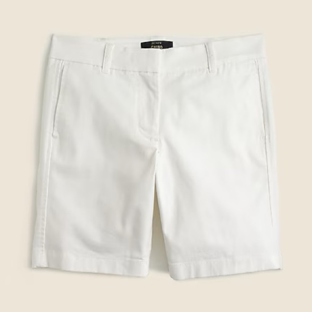 JCrew 7” stretch chino short, Size 8
